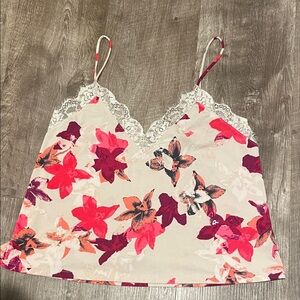 Express Floral Lace Cami Top